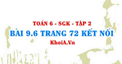 Bài 9.6 trang 72 Toán 6 Tập 2 Kết nối tri thức